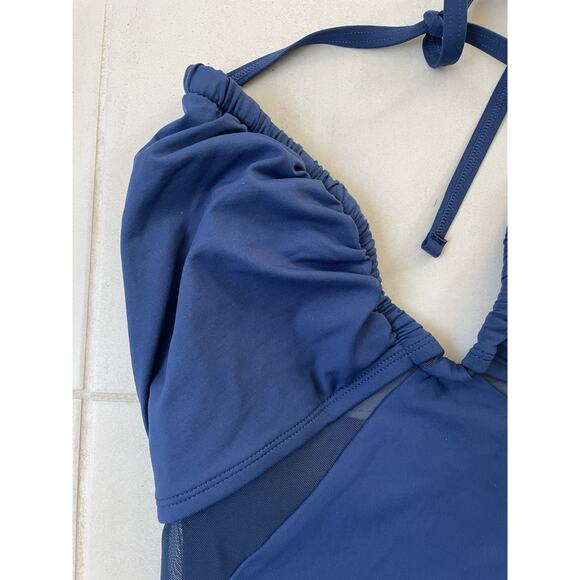 Bleu Rod Beattie Swim One Piece Swimsuit Plunge Neck Swimwear - Picture 4 of 9